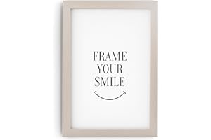 MONFRAME Bilderrahmen Modern - 45x60 cm - Aluminium Optik - mit Acrylglas