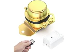 Cocar DC 12V Remote Battery Disconnect Switch Latching Relay Anti-Theft Car Auto On Off Wireless Electromagnetic Solenoid Valve Terminal Master Kill Switch System