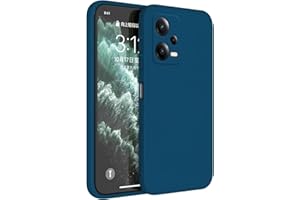 Topme Funda para Poco X5 5G / Redmi Note 12 5G (6.67" Inches) Carcasa Caja Case Estuche, Funda Protectora de Piel de Silicona TPU - Azul Zafiro
