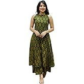 Nermosa Women Pure Cotton Kurta Palazzo Set | Sleeveless Printed Kurta with Palazzo Pants | Summer Friendly, Office Wear Co-O