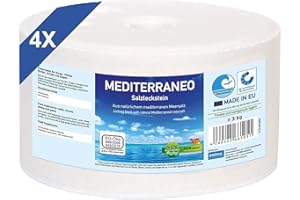 imima Pierre à Lécher Minérale Cheval MEDITERRANEO Kit de Pierre à Lécher Saline 4 x 3kg - Pierre à Lécher Saline pour Chevaux Moutons chèvres gibier et Boeuf - Pierre à Lécher Saline Minérale