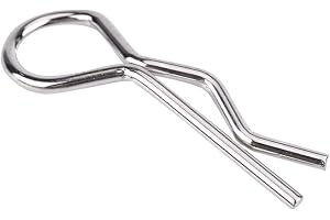 50 st RC Car Body Clip Pins, Rostfritt stål RC Body Clips Bent R Pins för 1/10 1/12 1/16 Skala Fjärrkontroll Car Shell