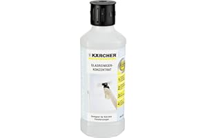 ‎KÄRCHER Kärcher Fensterreiniger-Konzentrat RM 500, für eine streifenfreie Reinigung von Fenster Glas, Spiegeln und Duschkabinen, 500ml Konzentrat ergeben verdünnt 4l Reinigungsflüssigkeit