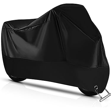 Lot De 2 Housses De Pluie Pour Vélo, Scooter, Moto - Résistantes Aux UV - Pour Garage Ou Extérieur - Noir Et Gris