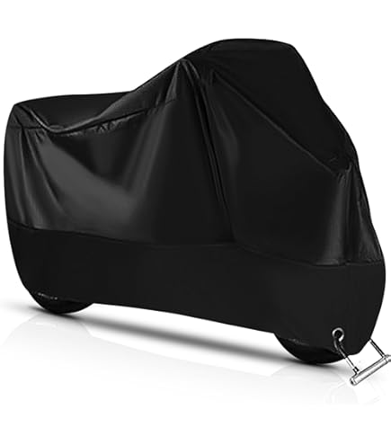 Telo Copri Moto In PEVA - Impermeabile Per Pioggia E Neve, Taglia M 120x210 Cm, Grigio - Foto 8