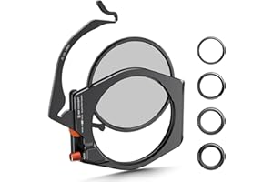 K&F Concept Nano X-PRO XS02 Filterhalter Kit Rechteck-Filterhaltersystem inkl.95mm CPL Filter+ 4er Adapterringe