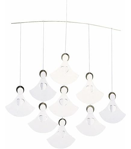 Mobile Flensted Angel Family En Carton Élégant - Bleu - 35.99