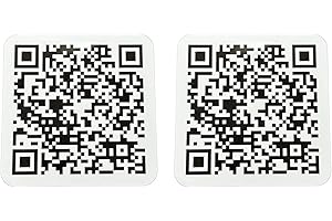 NEXIT QR-Code Sticker/Aufkleber | Link jederzeit anpassen und ändern | in 3 Größen (2x QR-Sticker weiß, 6x6 cm)
