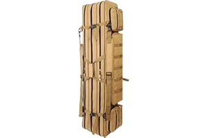 TMENDY Double Rifle Bag Lange Gewehrtasche Gewehrrucksack Waffentasche für Jagd Schießstand Schusswaffentransport DREI Schichten, große Kapazität A,120cm