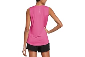 BALEAF Damska koszulka sportowa bez rękawów na siłownię, sportowa koszulka do biegania i jogi