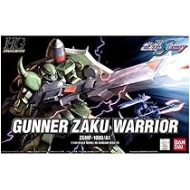 HG 1/144 Gunner Zaku Warrior (General Machine Verde) Modello in