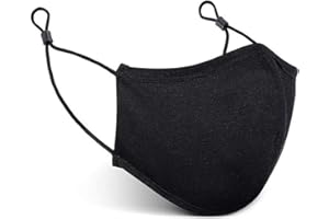 Roncato, Mascherina Antibatterica Lavabile E Riutilizzabile Unisex – Adulto, Nero, 1 unità (Confezione da 1)