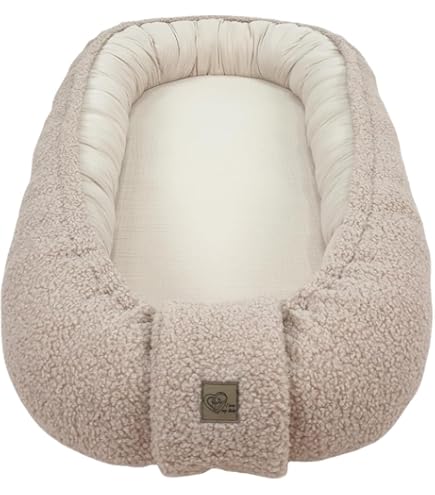 Obelunrp Baby Loungers, 37,4 Pouces Volants Pour Bébé, Coton En Coton En Coton En Coton, Lit De Bébé Pouf Doux Pour Bébé, Matelas De Basset Portable Pour La Maison Et Voyager