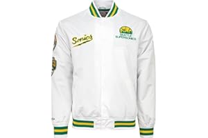 Mitchell & Ness NBA Hometown LW Satin Jacket, White