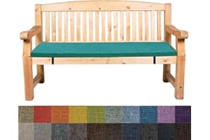 Bettschlange Bench Cushion, Bench Seat Pad with Non-Slip 3cm Thick Seat Cushion Indoor, Garden Patio Bench Cushions for Outdoor Furniture, Long Chair Pad for Swing Porch,Light blue, 30x30x3cm