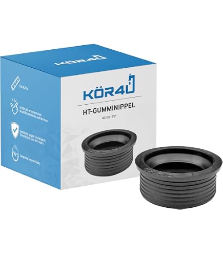 Siphon Universel Pour évier 1½” Avec Prise Lave-vaisselle – Sortie 40 Mm, Hauteur Réglable 130-300 Mm, Blanc, Gain De Place