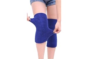 Afinder Damen Herren Knieschoner Kniebandage Knieschützer Schoner Proteckor Komfort warme Dicke Knieprotektor Anti-Rutsch Beinwärmer Kniewärmer Indoor Sport Beschützer für Fahrrad Motorrad