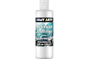 HOMY ARTY Diluant pour Aérographe - 250 ML Diluant pour Peinture Acrylique À Base d'eau pour Améliorer Le Flux De Peinture pour Les Modèles en Métal Et en Plastique, Diluant pour Peinture Aérographe