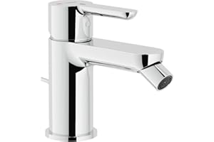 Nobili rubinetterie ABE87119/1CR ABC Miscelatore Monocomando per Bidet, Scarico 1 1/4 Pollici, a Risparmio Energetico, Cromo