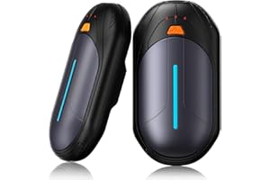 TIEMA Hand Warmers Rechargeable 2 Pack, Electric Hand Warmers with 20Hrs Long Heating, 2 in 1 Portable Handwarmers Cordless USB Pocket Hands Heater Outdoor Warm Gift for Hunting, Golf, Camping,Ski