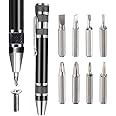 Screwdriver Set, 8 In 1 Multitool Screwdriver Pen, Flat-Head And Phillips Screwdriver Set, Magnetic Micro Screw Driver Tool Set Kit, Screw Driver Set For Repairing Installing Hand Tool (Black) (Black)