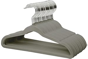 ManGotree Aksamitny wieszak na ubrania dla dzieci, 35 cm, ultra cienki wieszak na ubrania dla dzieci z hakiem obrotowym o 360°, antypoślizgowy wieszak filcowy dla młodzieży, wytrzymały i trwały (32