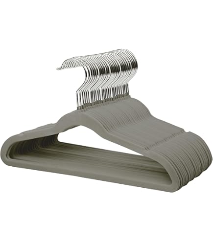 HOUSE DAY Fluwelen kinderhangers, 60 stuks, 35 cm, antislip, ruimtebesparend, duurzame kleerhanger met 360 ° draaibare roségouden haken