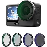 TELESIN Osmo Action 6 Uyumlu ND Filtre Seti (CPL+ND8/16/32)