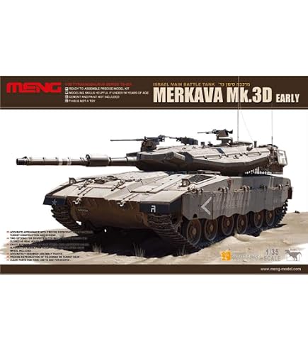 Maquette Militaire Academy 1/35 Merkava Mk.IV LIC - Kit à Monter, Pièces En Plastique, échelle 1:35 - 4