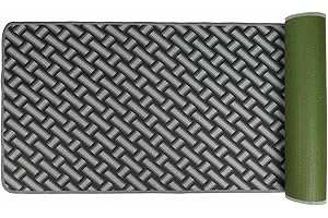 CASA TESSILE Passatoia Cucina Antiscivolo Largo 50 cm. Intreccio 3D Tappeto Lavello, Corsia Corridoio, Ingresso in Tessuto Vellutato. - 180 cm.