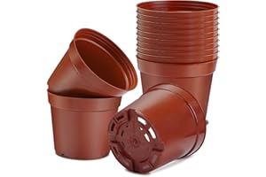 Muzhira Anzuchttöpfe, Ø 15.5cm 10 Stück Premium Anzucht Topf – Pflanztöpfe rund zur Pflanzen Anzucht - Blumentöpfe für Sämlinge für Obst, Gemüse, Pflanzen, Setzlinge, Stecklinge, Umpflanzen