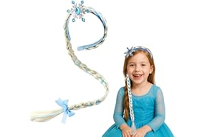 SEEFEY Raiponce Perruque pour Enfant,Princesse Perruque Enfant Fille,pour pour les Anniversaires,Soirées à Thème Princesse(Bleu)