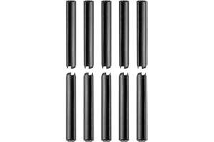 DTGN 5mmx40mm(DxL(DxL) Pasadores de Resorte Ranurados - 30 Piezas - para Hogar Máquina Sujetador - Ranurado Resorte Pasador de 35Mn Pasador Tensión Divididos - Negro