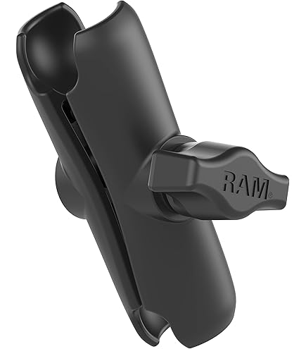 Support Téléphone Pour Moto - Base Avec Boule 2.5cm - Compatible Guidon Moto - Aluminium Noir - Pour Kawasaki Et Autres