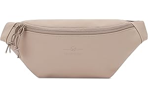 JOHNNY URBAN Torba biodrowa dla kobiet i mężczyzn - Riley - torba na pasek na festiwal, w podróży i na co dzień - stylowa torba crossbody - wodoodporna, beżowy, Einheitsgröße