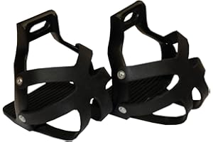 AMKA Distancia estribos | estribos con cesta | Hiker de pared erreit estribos, distancia plancha, estribos de seguridad color: negro