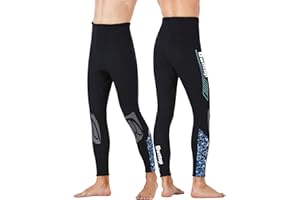 Owntop Neoprenowe Spodnie dla Kobiet Mężczyzn - 3mm Spodnie do Nurkowania Termo Kombinezon do Nurkowania, Dorośli Mokre Spodnie do Surfingu Nurkowania Z Rurką