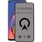 KZY İLETİŞİM Oppo Reno 5 Lite Tam Kaplayan Privacy Hayalet Temperli Ekran Koruycu Cam