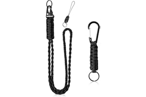 Vicloon Cordones Largos para el Cuello, Paracord Llavero Correa, Corto Cordón para Cuello Llaves, Aplicable a Llaves Tarjetas de Identificación Soporte, Oficina, Escuela