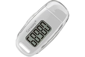 GZVXUNY Podómetro para caminar 3D, contador de pasos recargable por USB, rastreador de pasos simple con clip extraíble y cordón, seguimiento de pasos precisos para hombres, mujeres, niños, adultos mayores,