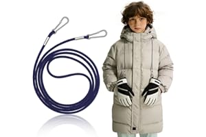 VILLCASE Handschuhhalter Fäustlinge Clip, Handschuhhalter Koppel Handschuh Clip Nylon Handschuhhalter Gurt Wintermütze Kinder Handschuhe Lanyard Seil Handschuheclips für Kleinkinder (Dunkelblau)