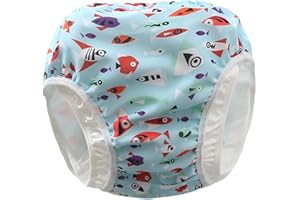 CPIDAH Reusable Swim Nappies Pants for Babies and Toddlers Boys and Girls Jammers Toddler Leak Proof Swim Nappy Shorts Comfortable Swimming Trunks Washable Pants