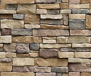 JAAMSO ROYALS Bricks Design PVC Vinyl Self Adhesive Living Room Bedroom Offices Home Decor Wall Sticker (45x200 cm)