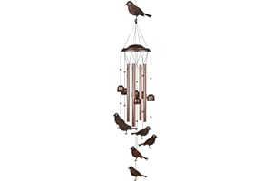 HANGOU Carillons A Vent Oiseau Carillons A Vent De Jardin pour La Décoration Intérieure Extérieure Adaptés A La Décoration Intérieure du Jardin, avec Crochet