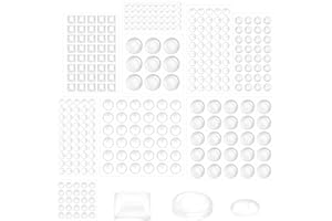MKITNVY 317 Pcs Lagrimas Silicona,Gotas Silicona Adhesivas, Topes Adhesivos Transparentes, Almohadilla Autoadhesiva, Pies de Goma Pad Hemisférica de Puerta de Muebles Pad