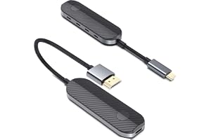 iShare Pro trådlös HDMI-sändare och mottagarkit 2K, skrikande Netflix, Amazon Video till TV, HD-video och ljudsynkronisering, USB C HDMI trådlös adapter för iPhone 15, iPad Pro, MacBook Pro/Air