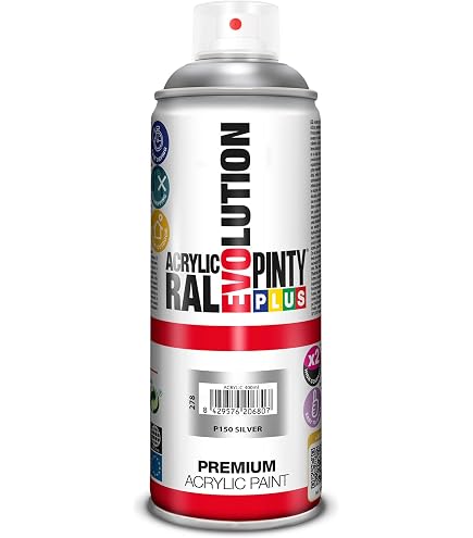 Pintyplus Tech Galvazinc Kaltverzinkungsspray – 520 Ml, Silber, Rostschutz Für Metall, Innen/außen