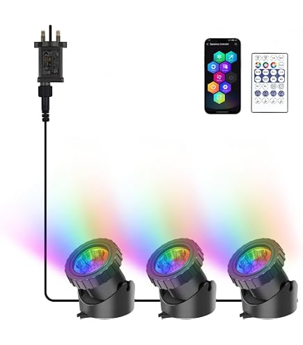 Halogen Rond Lights Jebao Submersible Halogen Pond Light (6-light Kits (60w Led Jebao 6 ...