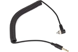 vhbw Blitz PC Sync Kabel Blitzkabel Synchronkabel auf 3.5mm kompatibel mit Yongnuo RF-602TX Studioblitz, externen Blitz