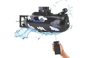 PLPLAAOO U-Boot-Spielzeug,Mini-Rc-U-Boot mit Fernbedienung,6-Kanal-Simulation Militärspielzeug-U-Boot, kreatives U-Boot-Spielzeug für Jungen,für Kinder über 8 Jahre,für Teich,Schwimmbad,Badewanne(Schwarz)